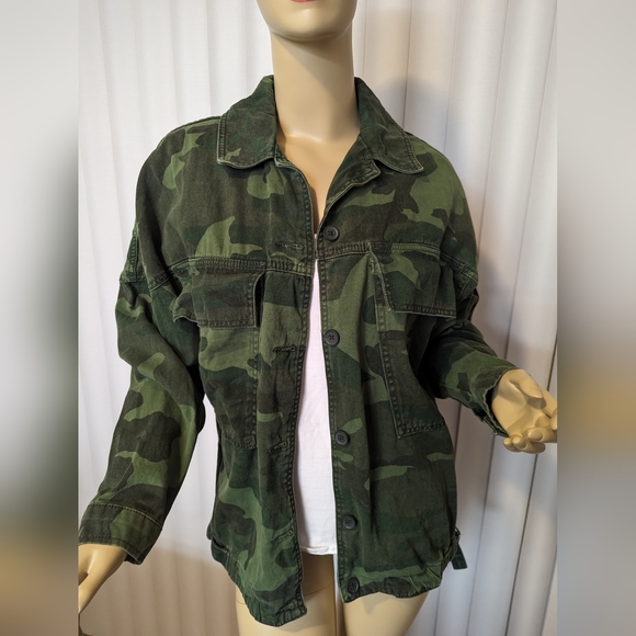 Topshop Oversized Camo Jacket - Picture 3 of 9